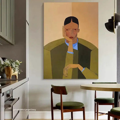 Abstract Figure Canvas Art