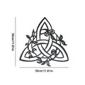 Celtic Trinity Knot 1pc Metal Wall Decor, Floral Celtic, Tree in Leaf Wall Art, Metal Wall Art, Housewarming Gift, Wall Hangings