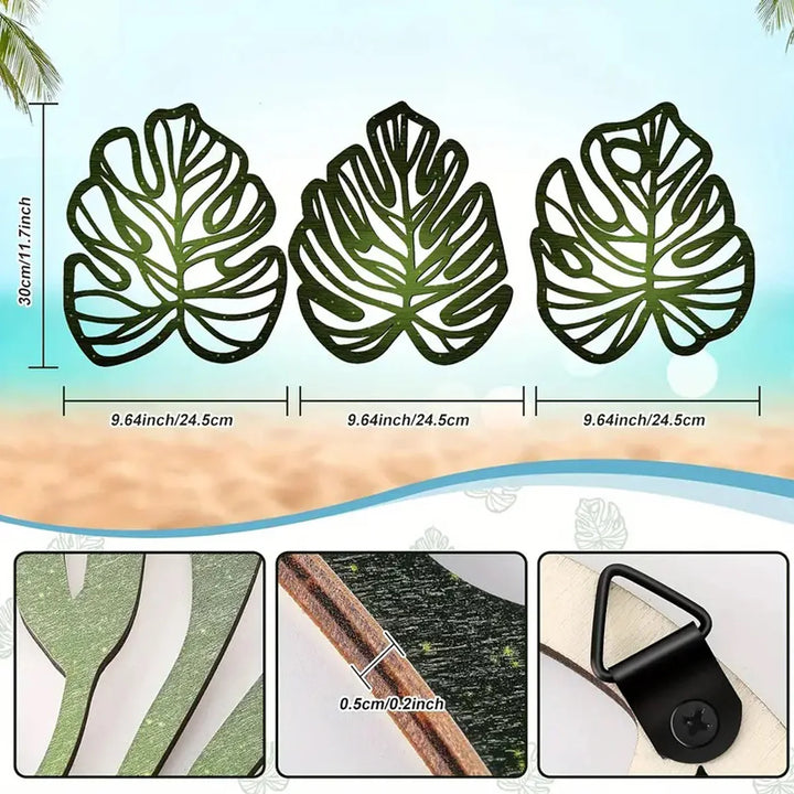 Wooden Palm Leaf Art