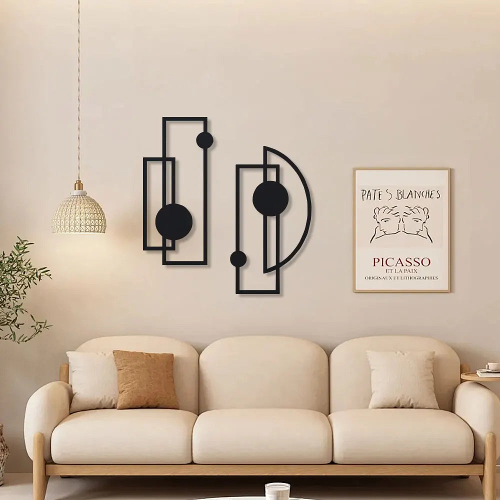 Abstract Metal Wall Decor
