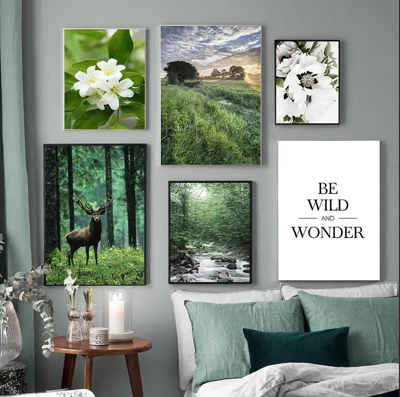 Wild Deer Forest Canvas