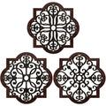 3 Pieces Thicken Rustic Wood Wall Decor Farmhouse Geometric Wall Art Farmhouse Hanging Decoration for Living Room Bedroom Home