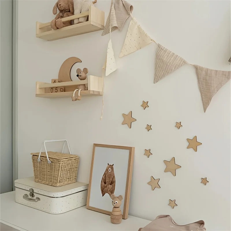 Moon Stars Wooden Decor