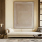 Beige Abstract Canvas Art