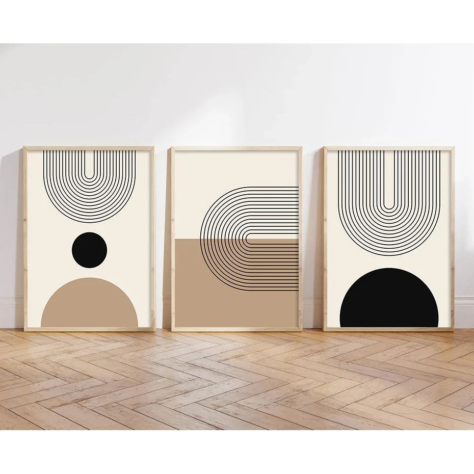 Scandinavian Geometric Canvas Art