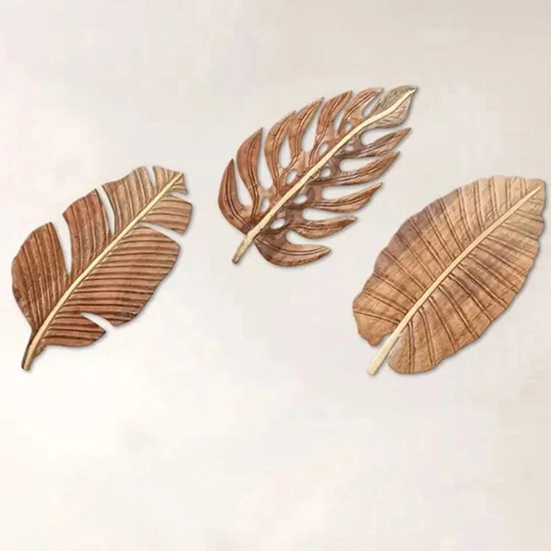 Boho Wood Leaf Art