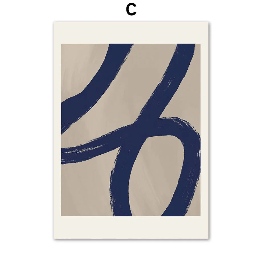 Abstract Blue Vintage Posters And Prints Matisse Line Girl Wall Art Canvas Painting Hotel Bar Pictures Living Room Home Decor ﻿