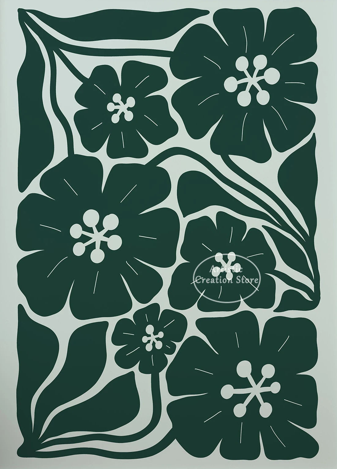Botanical Flower Market Art