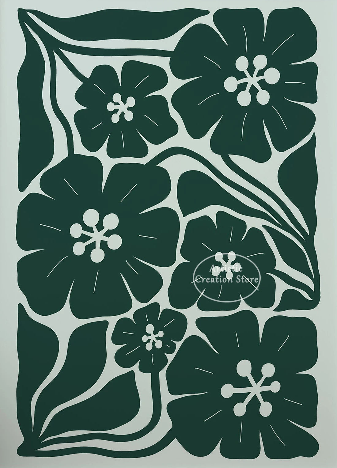 Botanical Flower Market Art