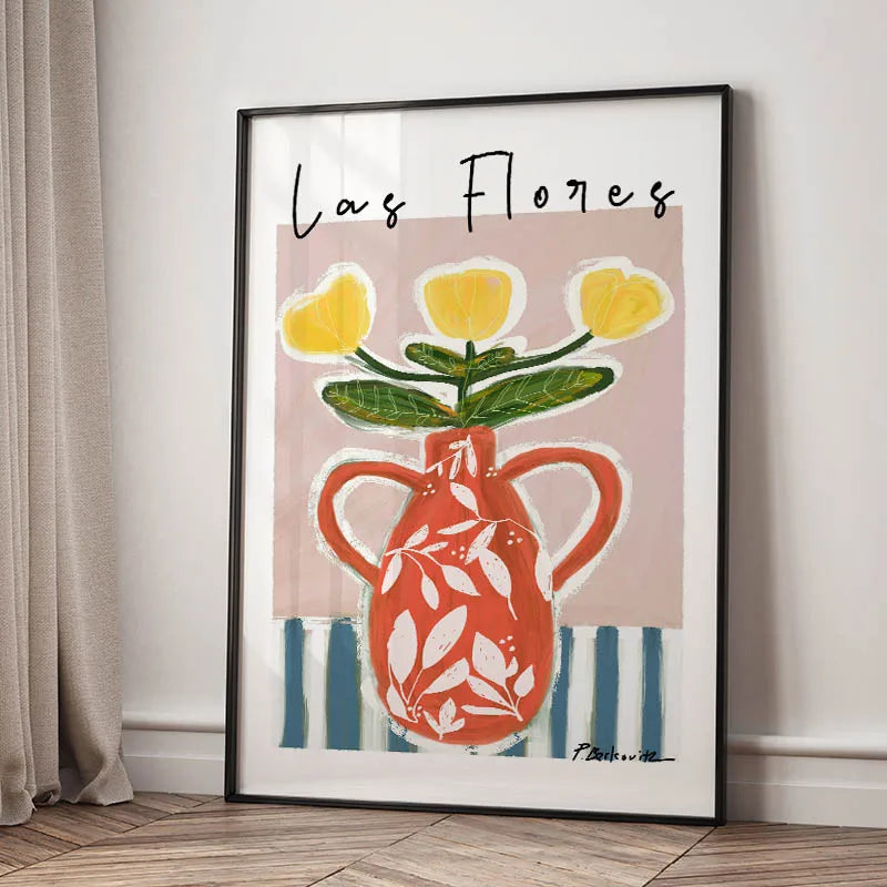 Flower Market Canvas Print