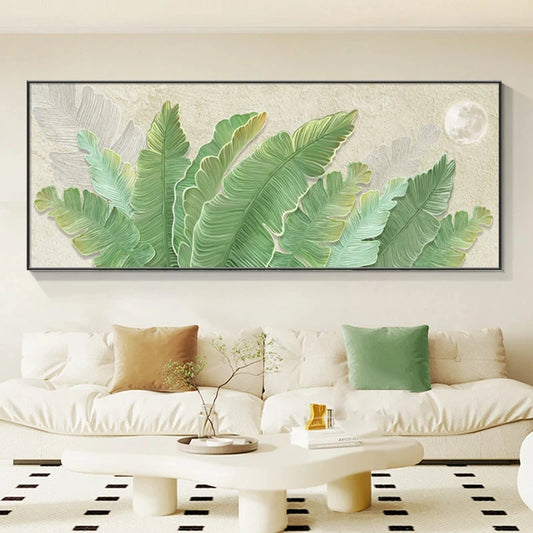 Green Leaf Canvas Art