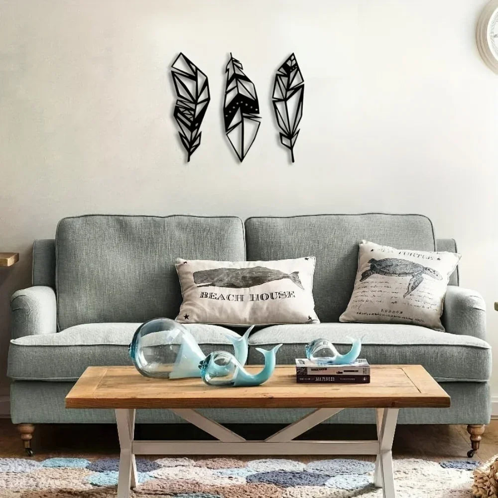Feather Metal Wall Art