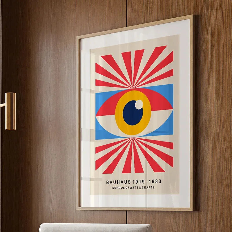 Bauhaus Rainbow Canvas Art