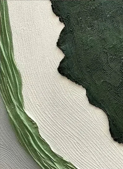 Gold Green Abstract Canvas