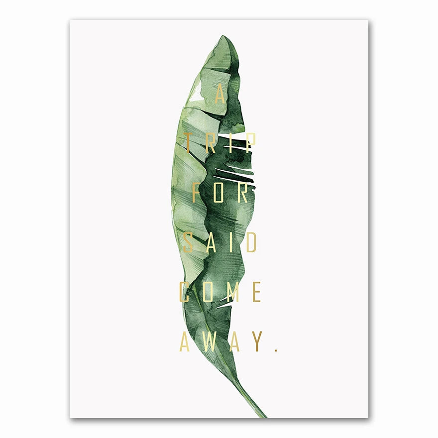 Tropical Plant Canvas Art