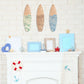 Tropical Surfboard Wall Decor