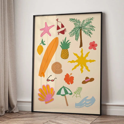 Tropical Seashell Canvas Art