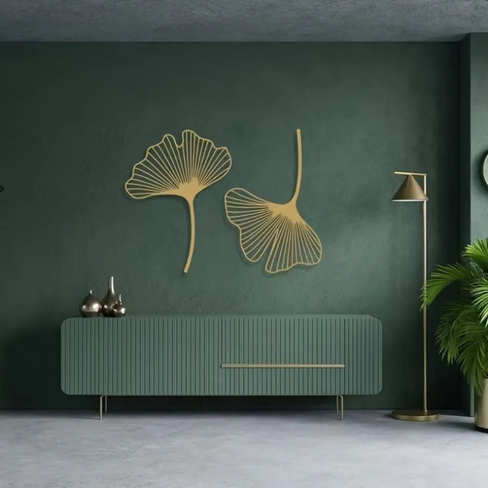 Ginkgo Metal Wall Art