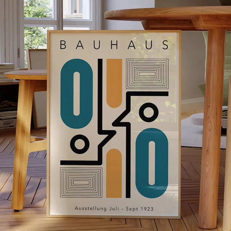 Bauhaus Rainbow Canvas Art