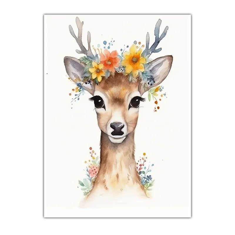 Woodland Animal Nursery Canvas