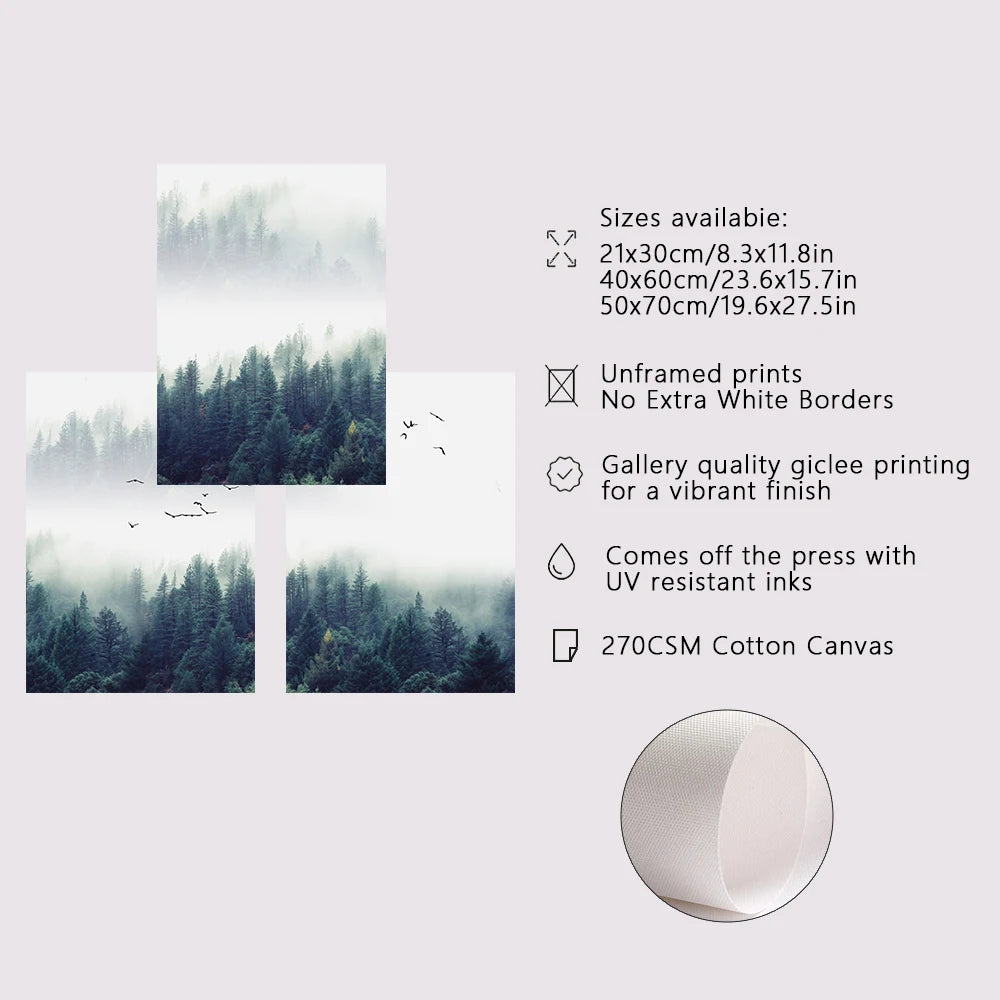 Evergreen Forest Canvas Set