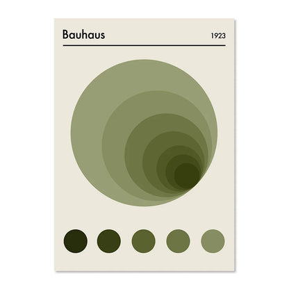 Green Bauhaus Wall Print