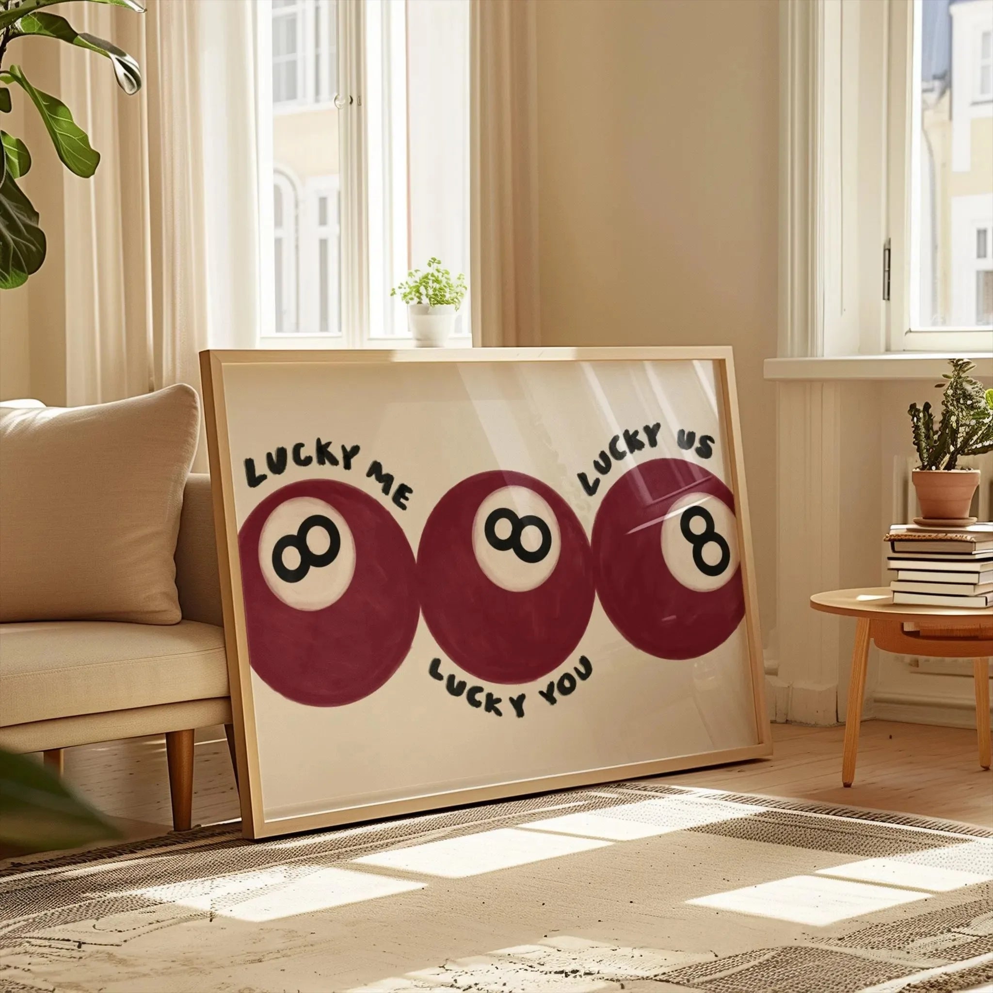 Lucky Eight Ball Canvas