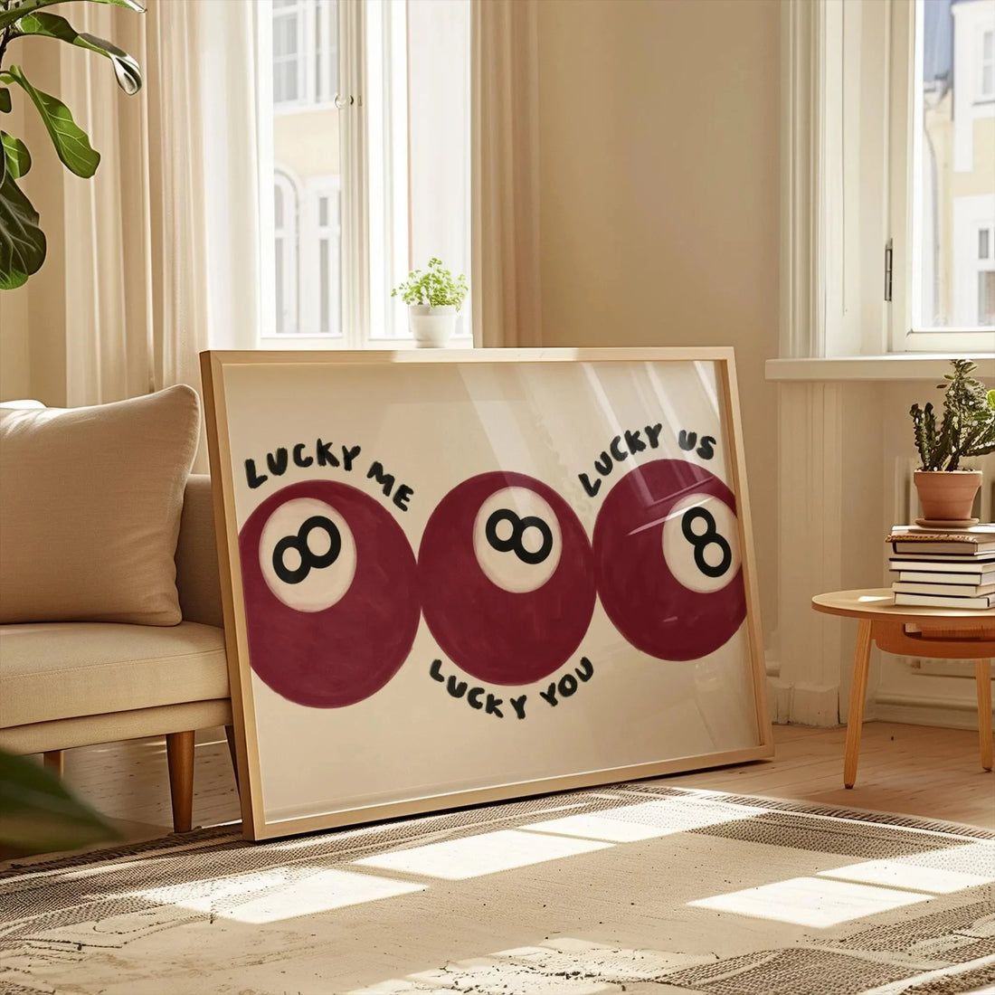 Lucky Eight Ball Canvas
