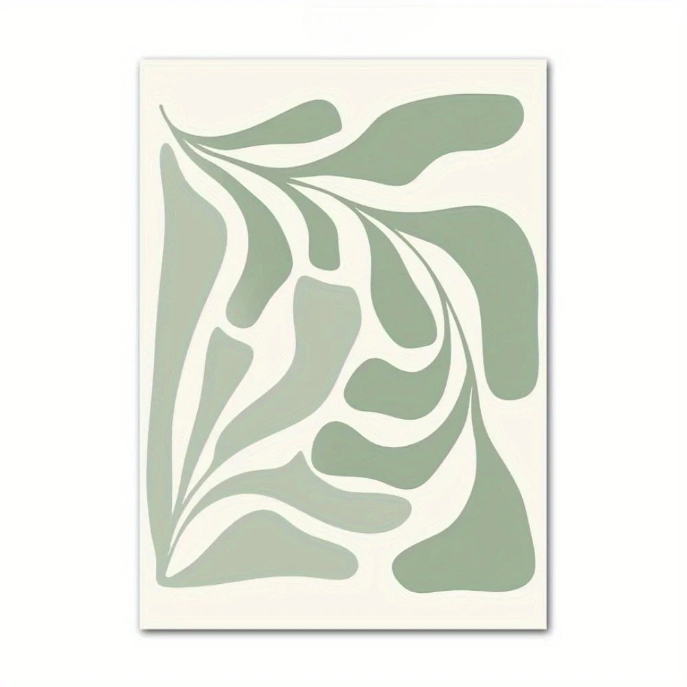 Green Floral Canvas Art