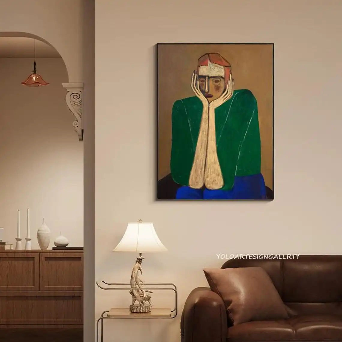 Abstract Figure Canvas Art