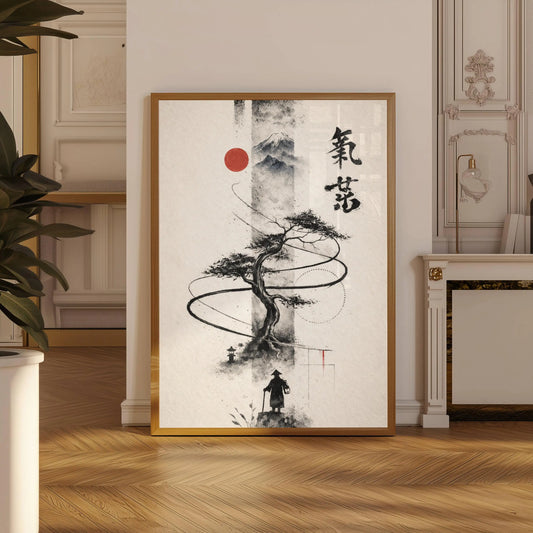 Japanese Bonsai Canvas Art