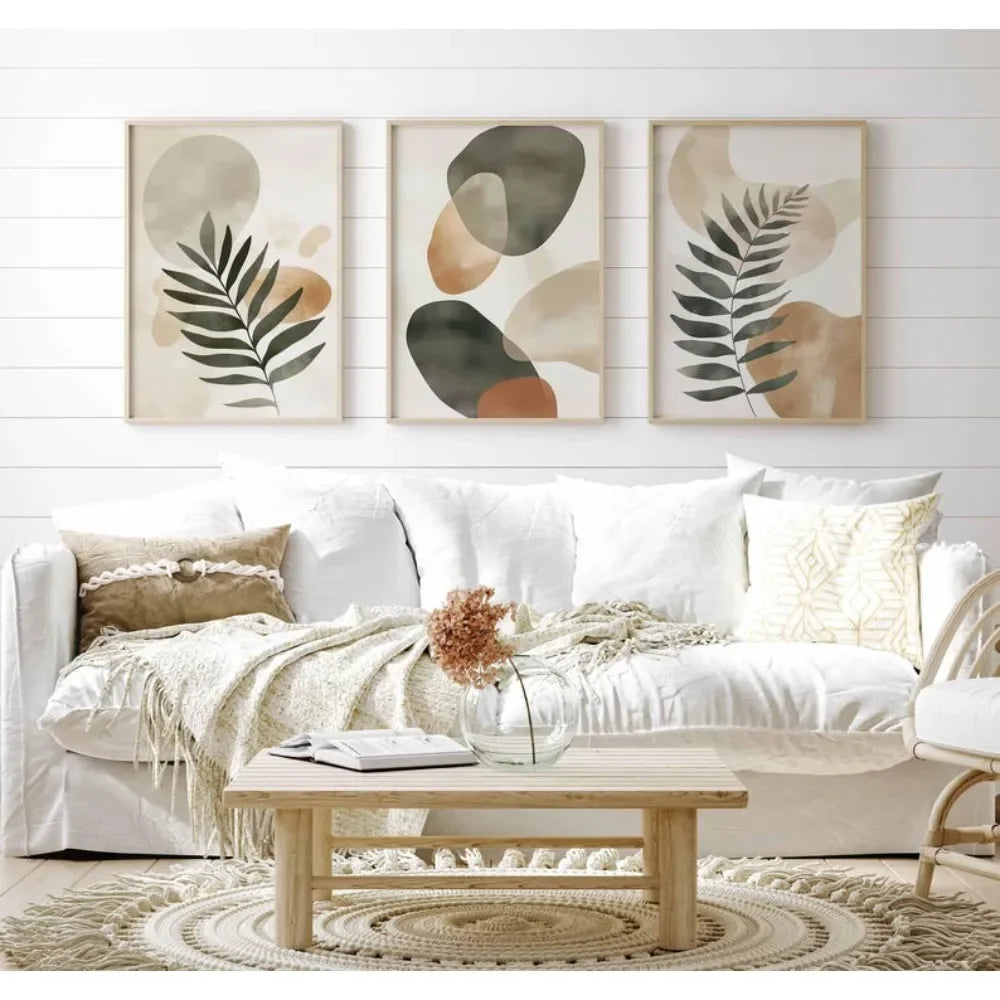 Boho Botanical Canvas Set