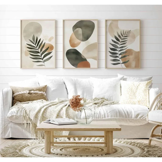 Boho Botanical Canvas Set