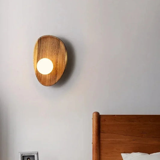 Nordic Wooden Wall Sconce