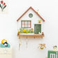 Wooden Key Hook Shelf