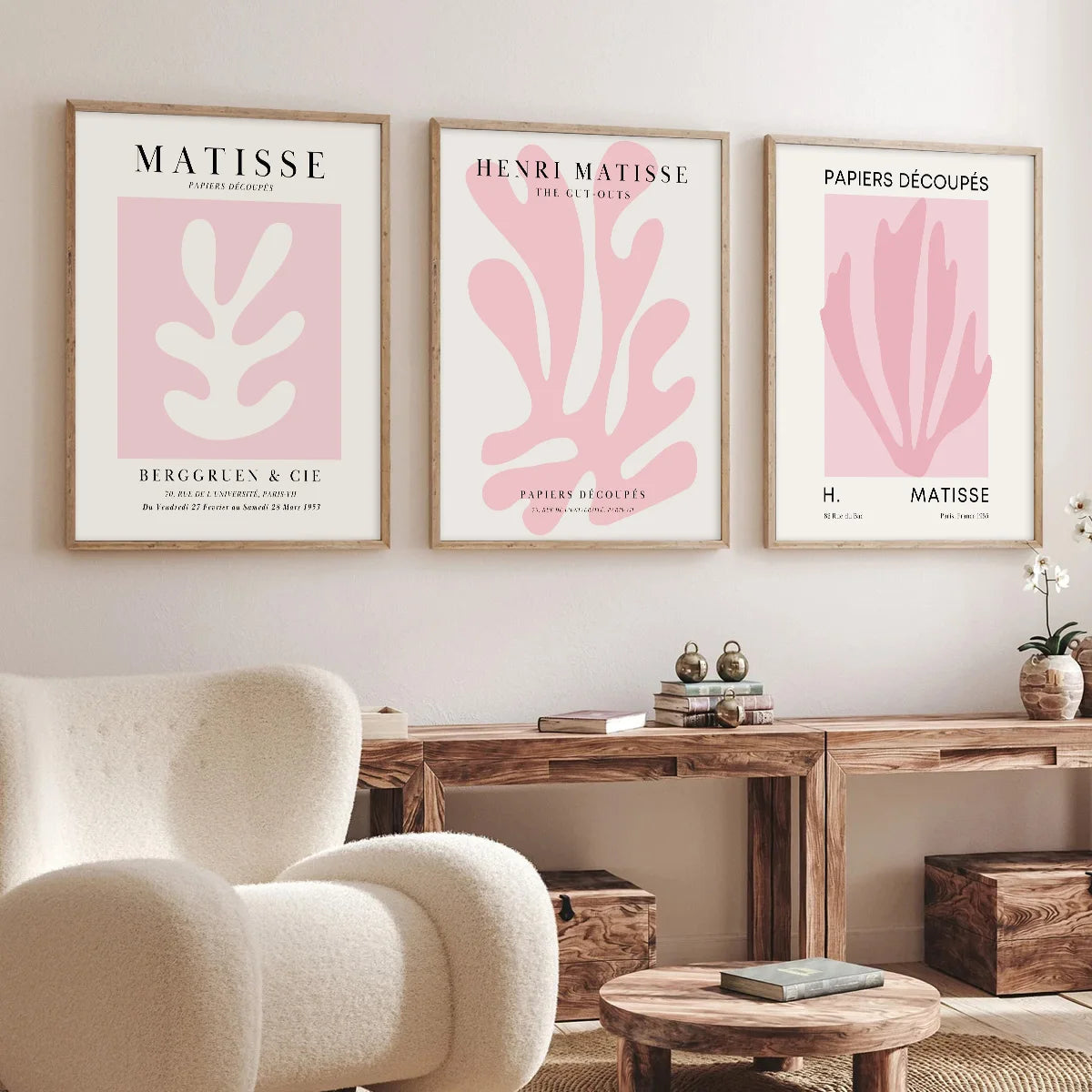 Pink Matisse Canvas Set