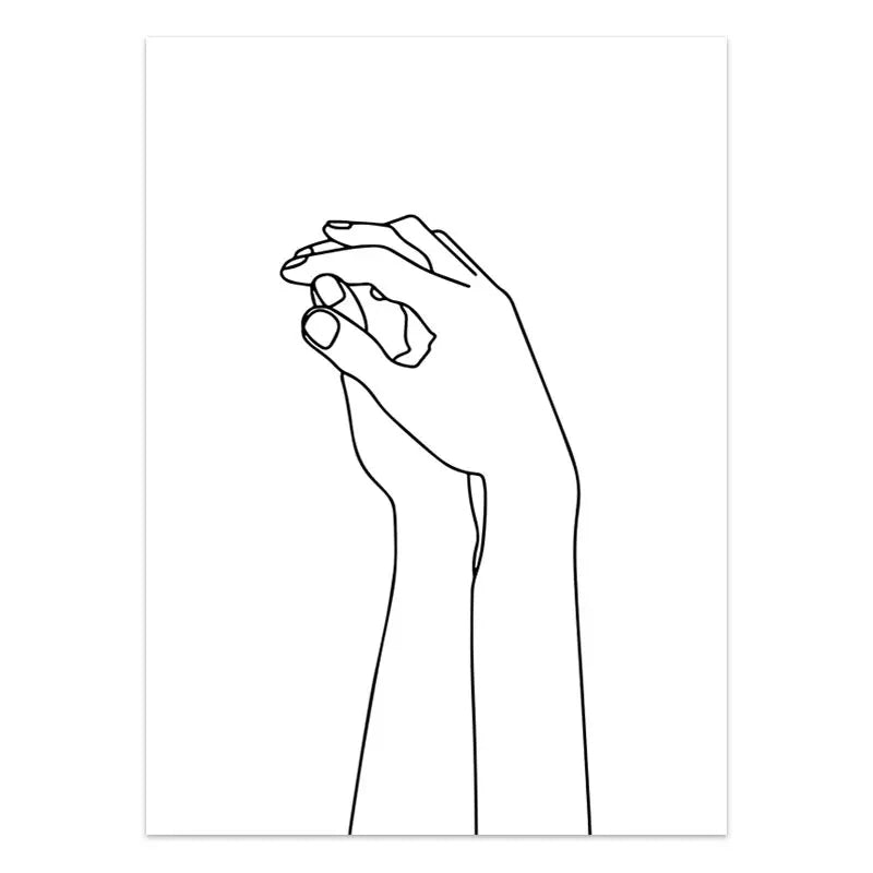 Couple Line Canvas Art