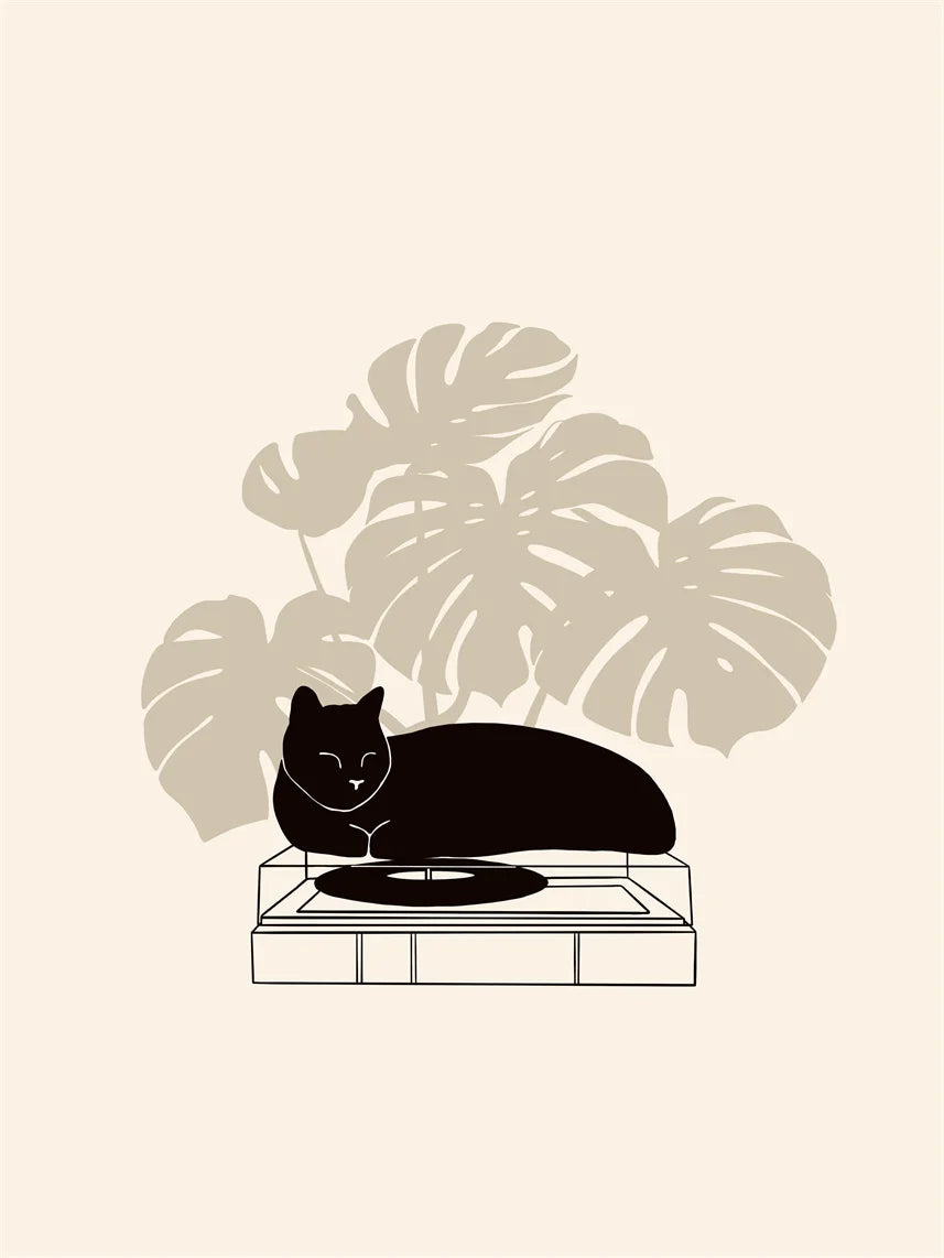 Lazy Cat Canvas Art