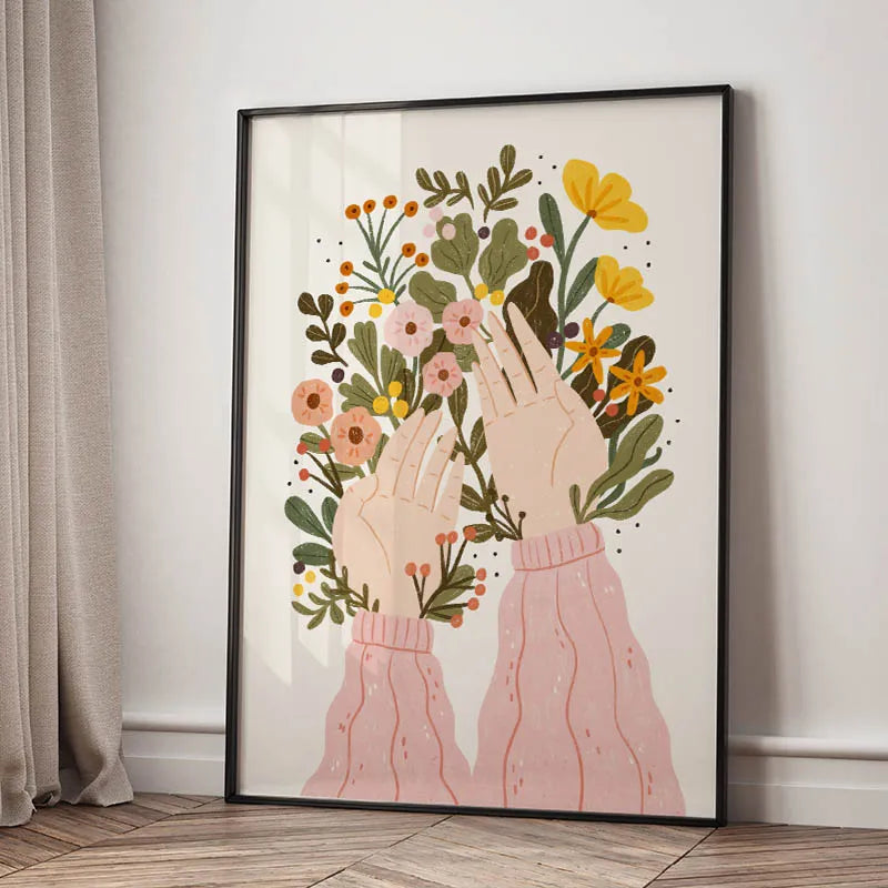 Flower Market Canvas Print