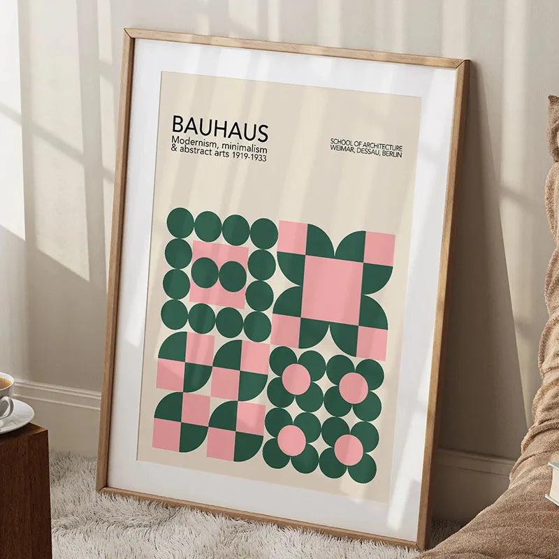Bauhaus Rainbow Canvas Art