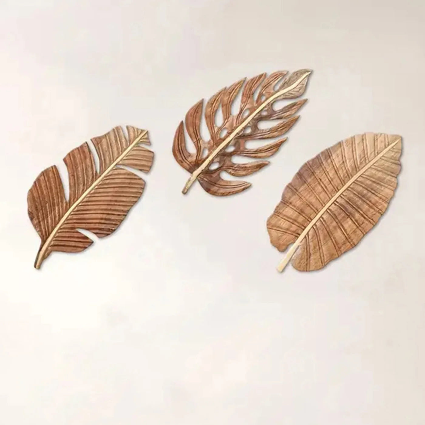 Boho Wood Leaf Art