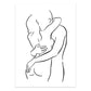 Couple Line Canvas Art