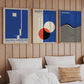 Blue Bauhaus Canvas Art