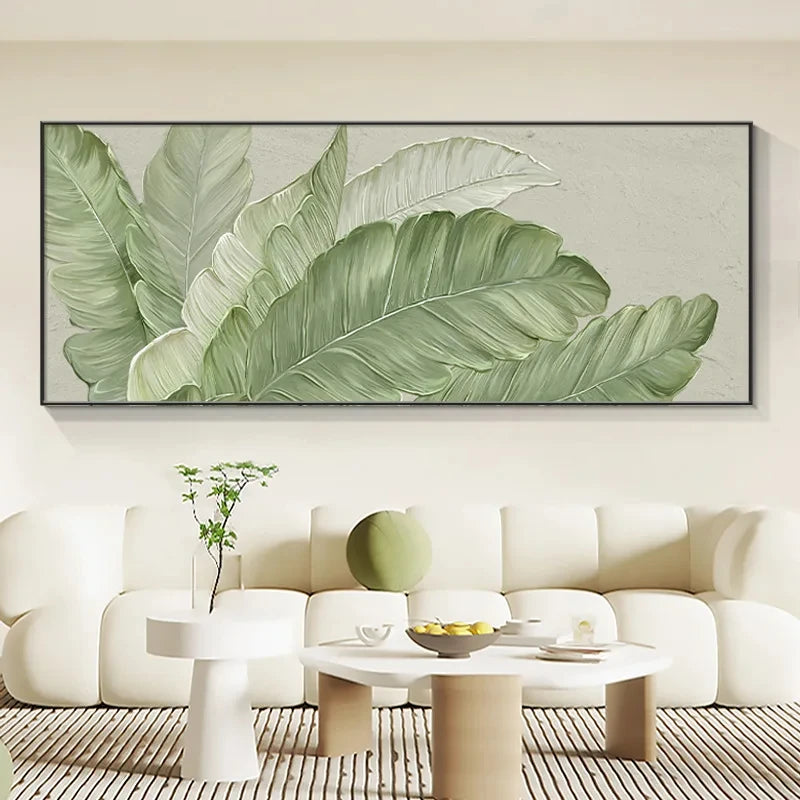 Green Leaf Canvas Art