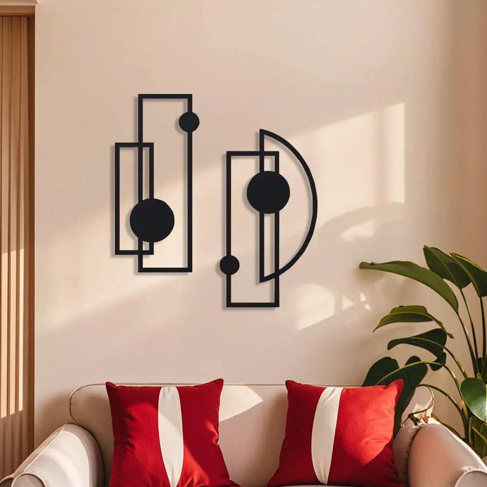 Abstract Metal Wall Decor