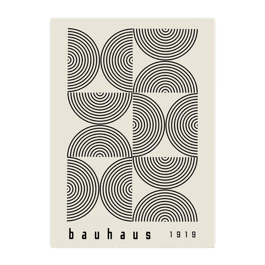 Bauhaus Green Color Block Lines Modern Abstract Poster Wall Art Canvas Painting Posters and Prints Picture for Living Room Decor