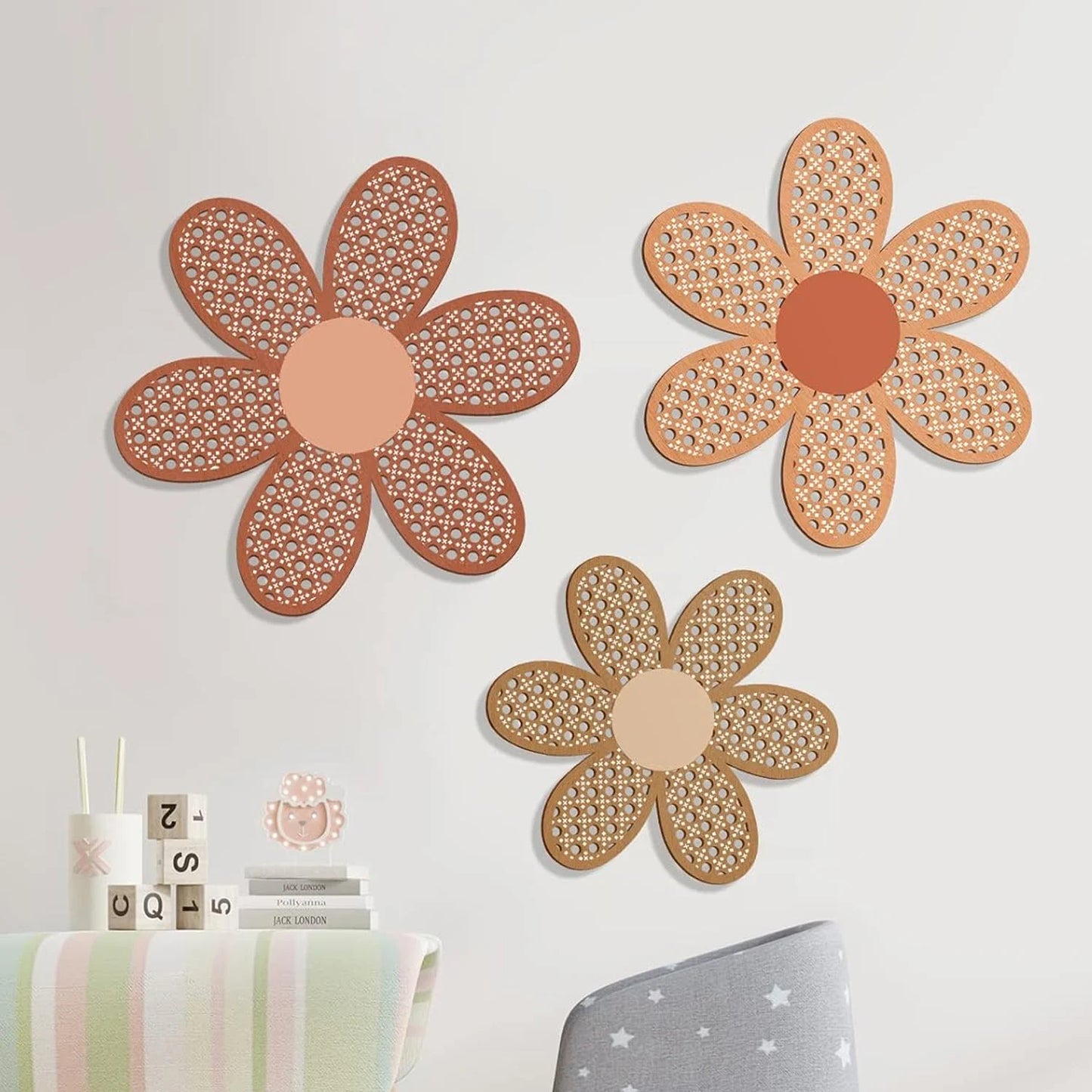 Boho Daisy Wooden Decor