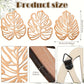 Wooden Jungle Leaf Decor