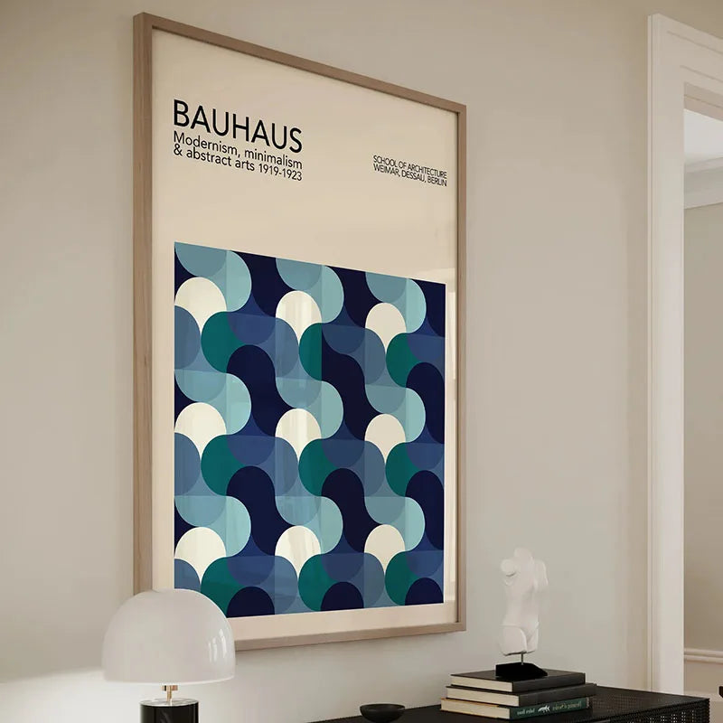 Bauhaus Rainbow Canvas Art