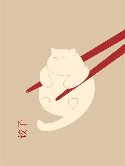 Lazy Cat Canvas Art